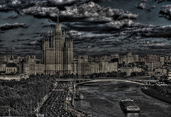 обои Москва, тьма, HDR