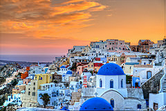 обои Santorini