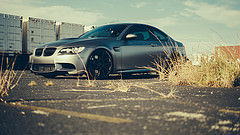 обои серая BMW E92 купе