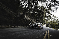 обои черный Mercedes-Benz SLS AMG