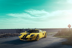 обои желтый Ford GT