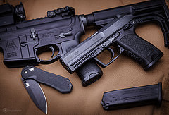 обои Heckler & Koch USP & Axis 14175
