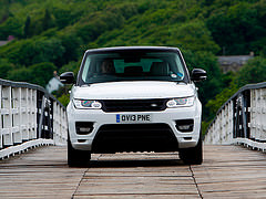 обои белый Range Rover Sport