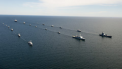 обои корабли НАТО в балтийском море