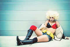 обои косплей Bombshell Harley Quinn