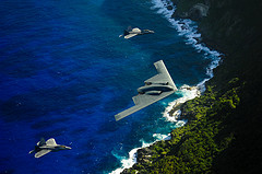 обои B-2 и Рапторы