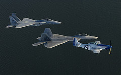 обои F-15, F-22, P-47