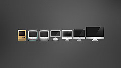 обои эволюция компьютеров Apple