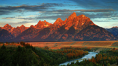 обои Grand Teton range, Wyoming