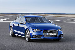обои синяя Audi S7 Sportback