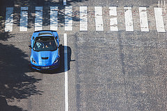 обои Corvette  C7 электрический синий