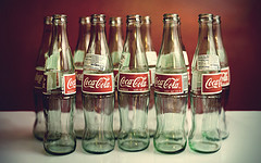Бутылки Coca-Cola